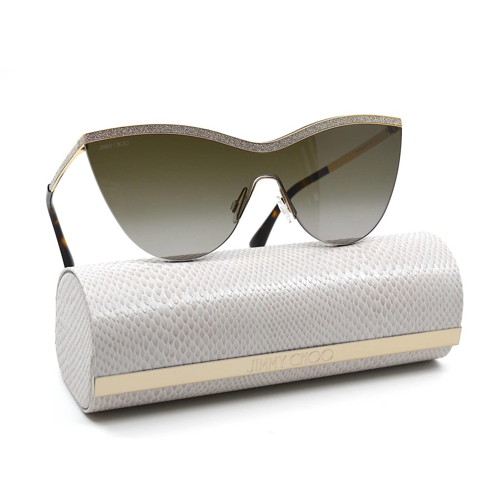 JIMMY CHOO KRISTEN/S GOLD BROWN GRADIENT WOMEN'S SUNGLASSES - Picture 2 of 14